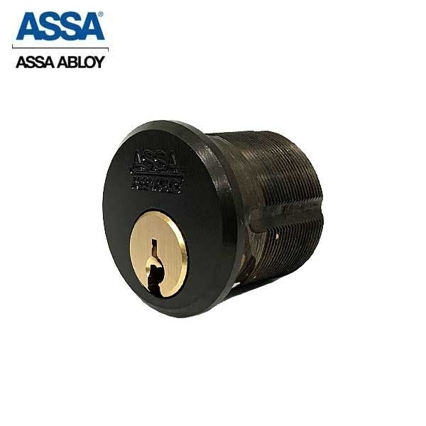 Assa Abloy 1-1/8" Maximum+ Restricted Mortise Cylinder AR Cam KA Dark Oxidized Bronze Finish ASS-R2851-1-624-COMP-KA-0A7